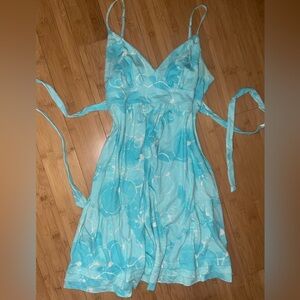American Eagle Outfitters Light Blue y2k bubble dress